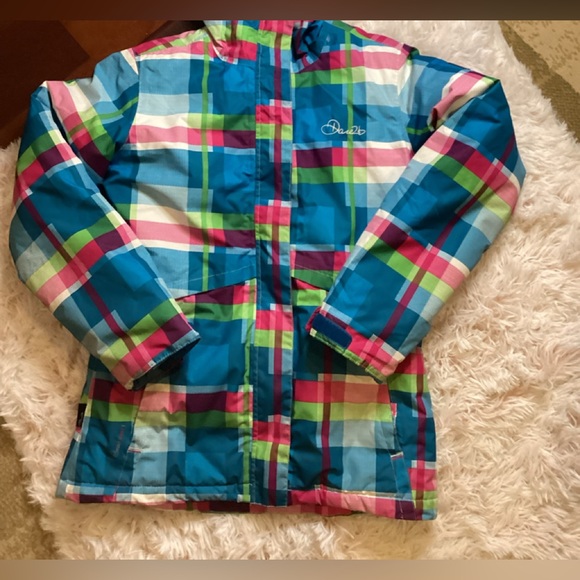 DARE2b ARED 5000 1 GIRLS PLAID WINTER SKI  COAT SZ. 13/14 - Picture 3 of 16